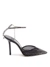 Jimmy Choo Saeda 100mm Crystal-embellished Sandals In Black