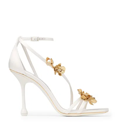 Jimmy Choo Zea Heeled Sandals 95 In White