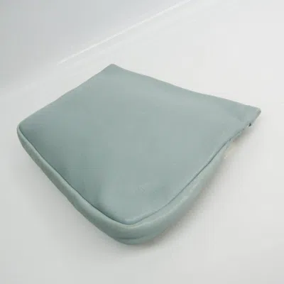 Pre-owned Jimmy Choo Zena Blue Leather Clutch Bag ()
