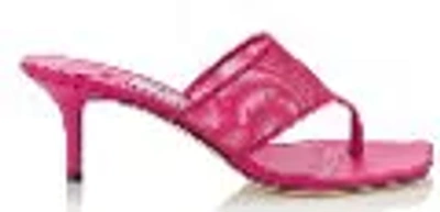 Jimmy Choo Zenoba 65 Logo Mesh Sandals In Pink