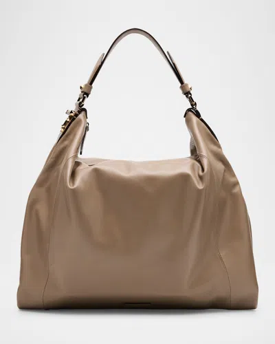 Jimmy Choo Women's Ana Hobo Bag In Taupe