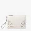 Jimmy Choo Leather Embroidered Pouch