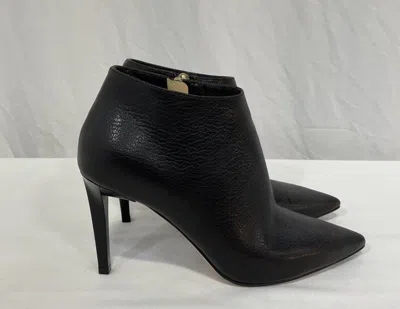 Jimmy Choo Zipped Pointed Ankle Boots In Black Leather