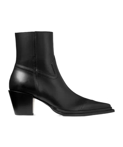 Jimmy Choo Zipper Ankle Boots In Black