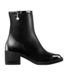 Jimmy Choo Zipper Ankle Boots In Black