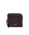 Jimmy Choo Zipper Card Holder In Brown