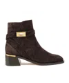 Jimmy Choo Diantha 45 Suede Ankle Boots In Black