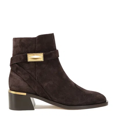 Jimmy Choo Zippered Ankle Boots In Black