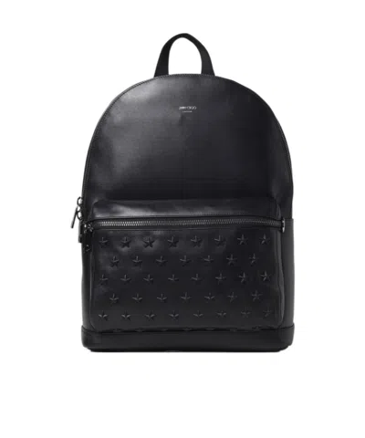 Jimmy Choo Zippered Backpack In Black