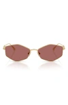Jimmy Choo Zoey 55mm Geometric Sunglasses In Pink