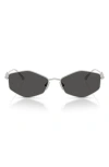 Jimmy Choo Zoey 55mm Geometric Sunglasses In Neutral