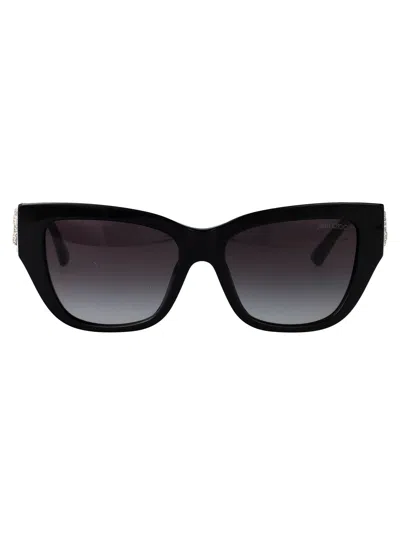 Jimmy Choo Round Sunglasses 0 Jc5039 Bu 50008 G In Black