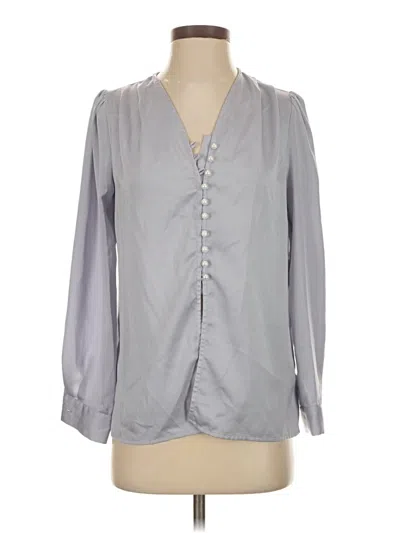 Pre-owned J.ing 3/4 Sleeve Blouse In Gray