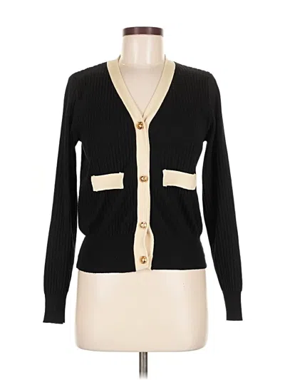 Pre-owned J.ing Cardigan Sweater In Black