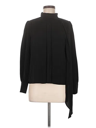 Pre-owned J.ing Long Sleeve Blouse In Black