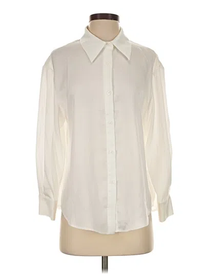Pre-owned J.ing Long Sleeve Blouse In Ivory