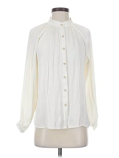 Pre-owned J.ing Long Sleeve Blouse In Ivory