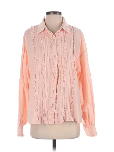 Pre-owned J.ing Long Sleeve Blouse In Pink