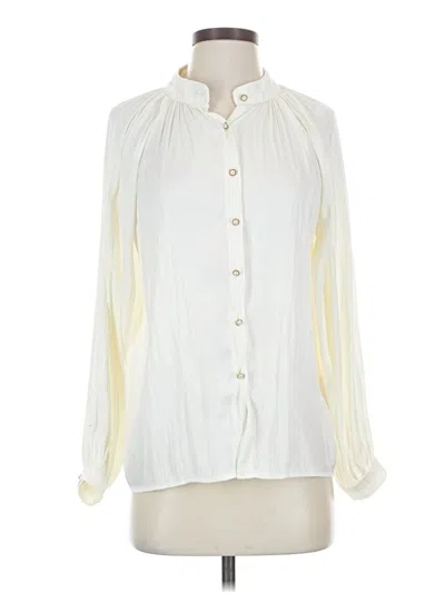 Pre-owned J.ing Long Sleeve Polo Shirt In Ivory