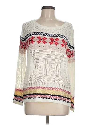 Pre-owned J.ing Pullover Sweater In White