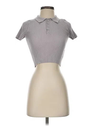 Pre-owned J.ing Short Sleeve Turtleneck In Gray