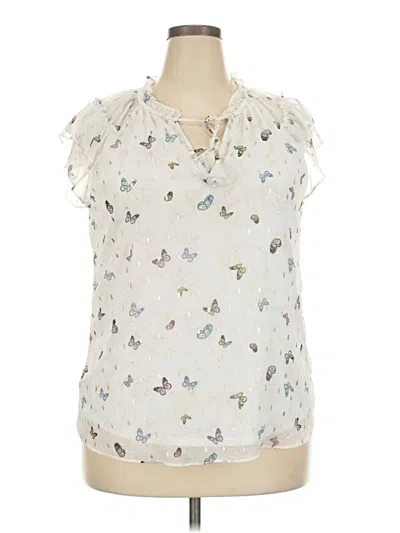 Pre-owned J.ing Sleeveless Blouse In Ivory