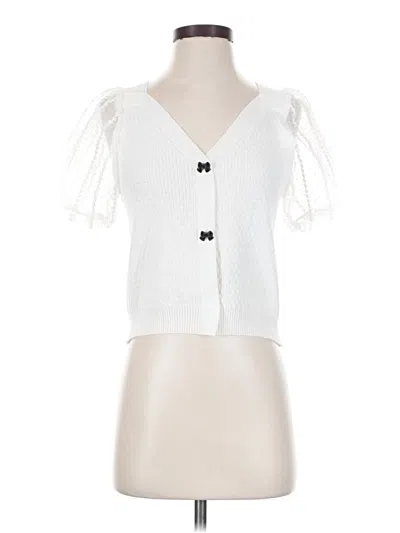 Pre-owned J.ing Sleeveless Blouse In White