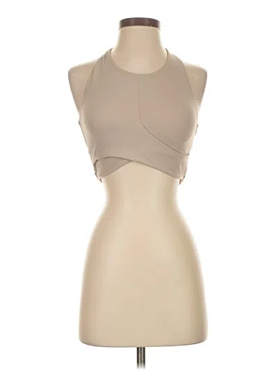Pre-owned J.ing Tank Top Tan Halter Neckline Tops