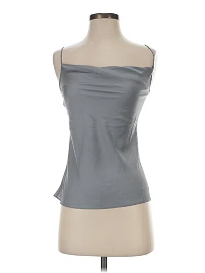 Pre-owned J.ing Tube Top Silver Strapless Neckline Tops