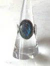 Jinja Jewelry Women's Labradorite Ring In Blue In Blue