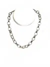 Jinja Jewelry Women's Link Necklace In Silver In Silver