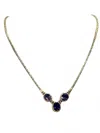 Jinja Jewelry Women's Natural Amethyst Necklace In Silver In Gold