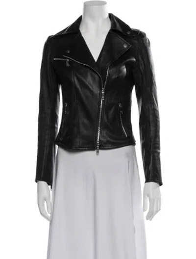 Pre-owned Jitrois Lambskin Biker Jacket In Black