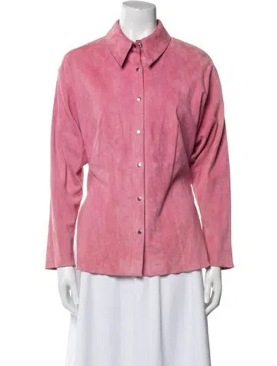 Pre-owned Jitrois Lambskin Blazer In Pink