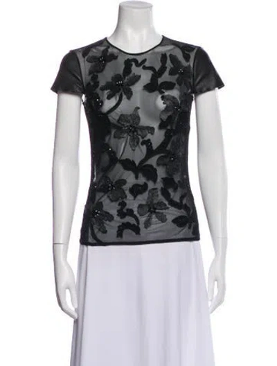 Pre-owned Jitrois Lambskin Floral Print Top In Multi