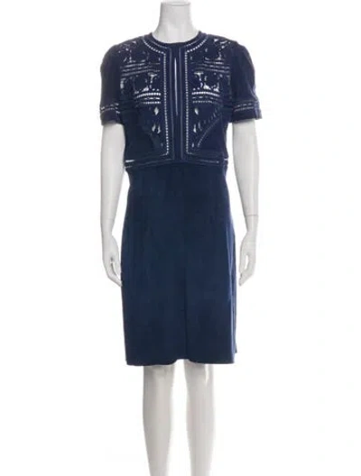 Pre-owned Jitrois Lambskin Knee-length Dress In Green