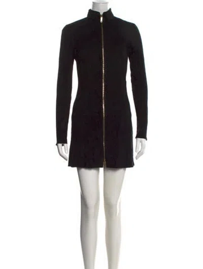 Pre-owned Jitrois Lambskin Mini Dress In Black