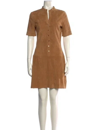 Pre-owned Jitrois Lambskin Mini Dress In Neutral