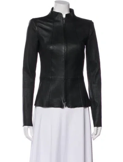 Pre-owned Jitrois Leather Evening Jacket In Gray