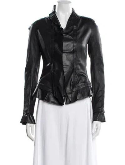 Pre-owned Jitrois Leather Jacket In Multi