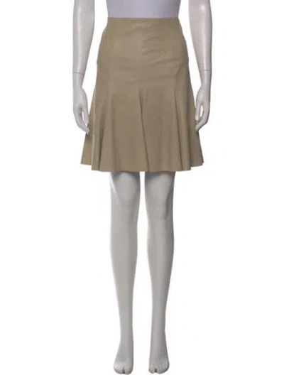 Pre-owned Jitrois Pleated Accents Knee-length Skirt In Neutral