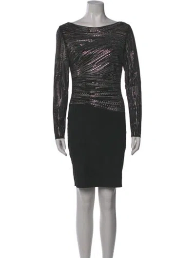 Pre-owned Jitrois Scoop Neck Mini Dress In Gray