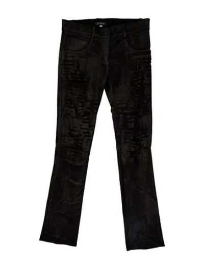 Pre-owned Jitrois Straight Leg Pants In Black