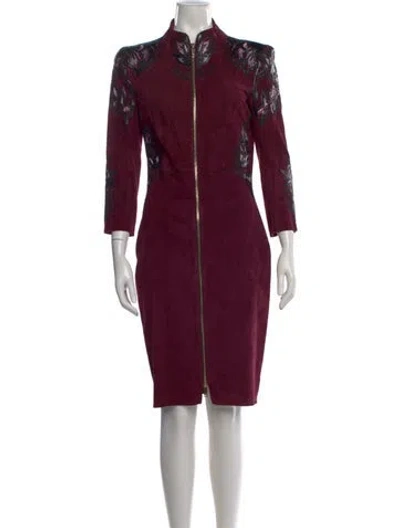 Pre-owned Jitrois Vintage Knee-length Dress In Red