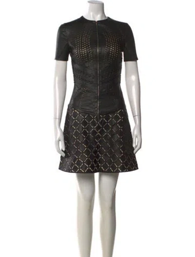 Pre-owned Jitrois Vintage Mini Dress In Black