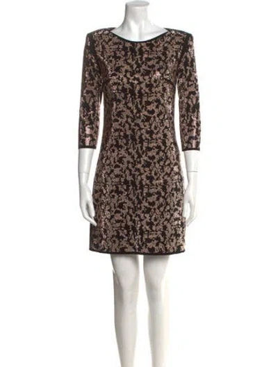 Pre-owned Jitrois Vintage Mini Dress In Gold