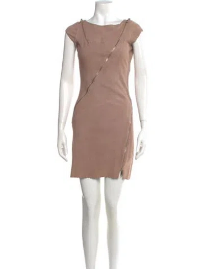 Pre-owned Jitrois Vintage Mini Dress In Neutral