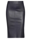 Jitrois Woman Midi Skirt Dark Purple Size 4 Lambskin