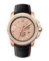 Jivago Men's Rose Gold Dial Watch
