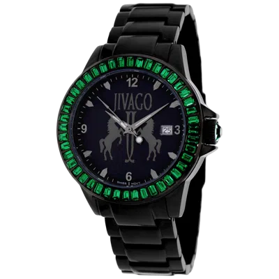 Jivago Luminous Bezel Watch In Black